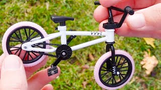 BMX Finger  Unboxing Tech Deck BMX Cult White  Flick Trix  Nike Finger Shoes  BMX pink tires [upl. by Keller]