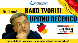 Tvorba upitne rečenice u njemačkom sa primjerima pravilima i Wfragen za početnike i osnovceJasko [upl. by Norvin]