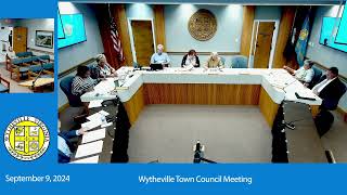 Wytheville Town Council  September 9 2024 [upl. by Elephus]