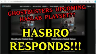 Ghostbusters Haslab Base amp Deluxe Playset HASBRO RESPONDS [upl. by Anaahs]