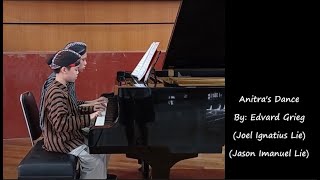 Edvard Grieg  Anitras Dance piano four hands [upl. by Hanikas]