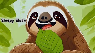 Sleepy Slothsloth songeducational songcontentmentlearning song [upl. by Nadroj]