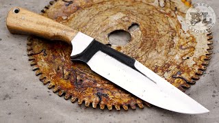 Making a Bowie knife from an Old Saw Blade [upl. by Vonni]