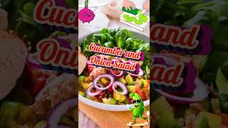 Cucumber and Onion Salad cucumberandonionsalad saladspiration saladinspiration [upl. by Prestige]