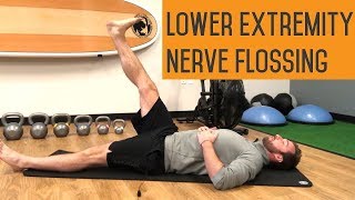 Lower Extremity Nerve Flossing  Leg Numbness Exercise [upl. by Neelyad]