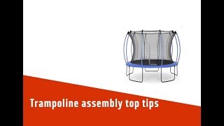 Trampoline assembly top tips [upl. by Aineles]