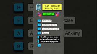 🔥 How to Remember Heart Palpitation Causes in 60 SECONDS Anxiety Exercise [upl. by Ng314]