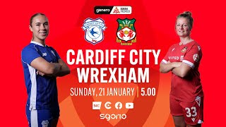 FULL MATCH  Cardiff City v Wrexham  Genero Adran Premier [upl. by Yerocaj]