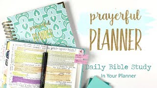 Prayerful Planner  Daily Bible Study in Your Planner [upl. by Ramsden333]