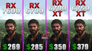 RX 7600 vs RX 6700 vs RX 6700 XT vs RX 6750 XT  R5 5600X  Tested in 15 games [upl. by Halvaard215]