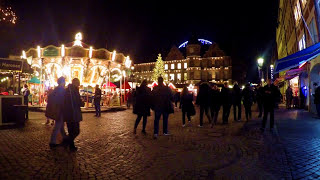 Weihnachtsmarkt Düsseldorf 2016 in 4K [upl. by Inaluiak]