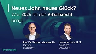 Neues Jahr neues Glück Was 2024 für das Arbeitsrecht bringt  HR Coffee Break 1 [upl. by Eimyaj529]