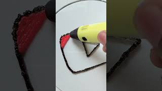 Making Youtube logo With 3D Pen ▶️ shorts [upl. by Kraska]