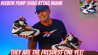 Reebok Pump Shaq Attaq Miami  A Supper Fresh Colorway [upl. by Marlo]