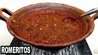 Receta de ROMERITOS con Mole y Camarón SUPER FACIL Y DELICIOSOREVOLTIJO CRIS EN LA COCINA [upl. by Shih]