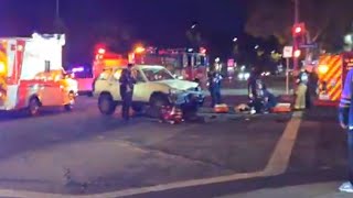 Pomona CA Vehicle vs Motorcycle 🏍️ pomona automobile nomorekidsinscientology [upl. by Nozicka]