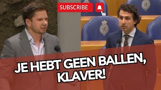 Gideon van Meijeren SLOOPT Jesse Klaver met 1 zin Je hebt in ieder geval geen BALLEN [upl. by Eden]