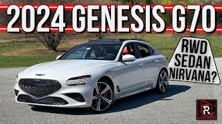 The 2024 Genesis G70 33T Is A Exemplary TwinTurbo Powered RWD Sports Sedan [upl. by Llennor]