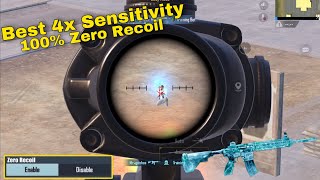 4x✅ Scope Sensitivity Settings Pubg Mobile gyroscope 4x Zero Recoil Sensitivity  Best 4x Settings [upl. by Pollyanna]