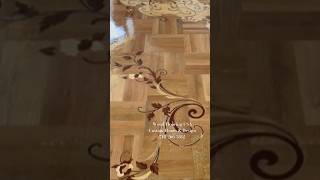 Custom hardwood floors parquetry wood design geometric shorts decoration border customfloors [upl. by Lovich]