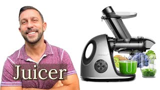 Portable Masticating Cold Press Juicer  Best fruitvegetable juicer Homemade [upl. by Knepper]