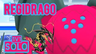 Regidrago SOLO Raid Mega Rayquaza 1v1 no weather boost [upl. by Arabrab]