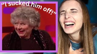 Reacting to MIRIAM MARGOLYES On The Graham Norton Show First time [upl. by Cheryl132]