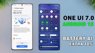 Samsung One Ui 70 Beta 1  Battery Ai  Android 15 Update Features [upl. by Alaet]