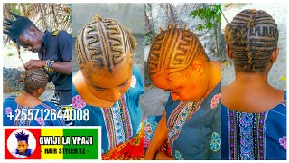 Mitindo Ya Kusuka Nywele Za Mkono  How To do This Natural Hair Style [upl. by Massarelli]