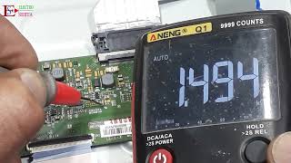 اصلاح تلفازLG43 LED المشكل صوت بدون صورة والخلفية شغالة Repair of LG 43 LED TV [upl. by Kei]