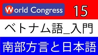 ベトナム語講座：入門 15（南部方言と日本語）（日本人講師によるベトナム語レッスン） [upl. by Atnes]