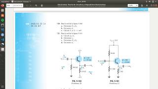 Transistores BJT Analisis ACEjercicio 520 Boylestad [upl. by Malilliw]