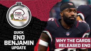 Why the Arizona Cardinals released RB Eno Benjamin [upl. by Audres]