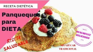 Panqueques para DIETA  Panqueques dietéticos  Realmente Delicioso [upl. by Alvan]