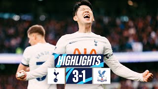 TOTTENHAM HOTSPUR 31 CRYSTAL PALACE  PREMIER LEAGUE HIGHLIGHTS  WERNER ROMERO amp SON SECURE WIN [upl. by Fina934]