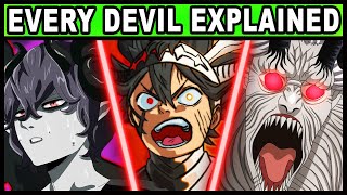 All 15 Devils and Their Powers Explained  Black Clover Every Devil Including Astaroth Liebe Baal [upl. by Nottarts]