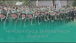 Patronatstag amp Zapfenstreich Lenggries 2024 [upl. by Evatsug]