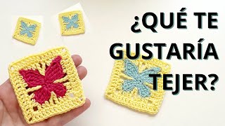 Crochet Mariposas Granny Square Tutorial [upl. by Anaugal]