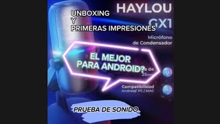 Este es el mejor micrófono para Android Haylou gx1 [upl. by Canter]