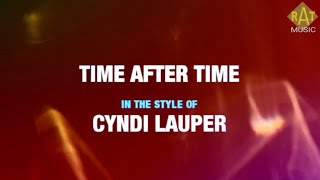 TIME AFTER TIME ll CYNDI LAUPER ll Karaoke HD [upl. by Yelda]