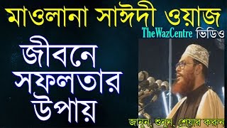 জীবনে সফলতার উপায় Mawlana Delwar Hossain Saidi Waz। [upl. by Yor]