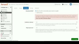 إعدادات AccessGrouping Perusall [upl. by Baudoin]
