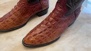 BUDGET COWBOY BOOT Cowtown Boots Alligator Print [upl. by Ylevol]