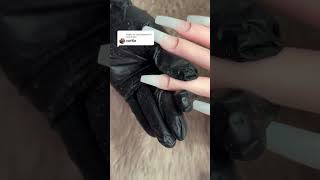 How to do coffin nail shape coffinnails nails nailtech nepalinails [upl. by Harrington]