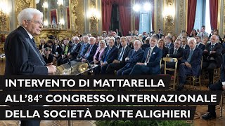 Mattarella incontra la Società Dante Alighieri [upl. by Kciwdahc918]