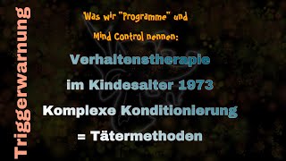 085 Komplexe Konditionierung Verhaltenstherapie  Tätermethoden [upl. by Einahpad]