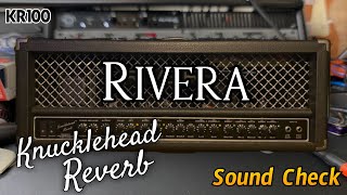 Rivera Knucklehead Reverb KR100 Sound Check [upl. by Favin70]