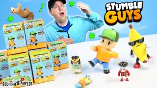 Stumble Guys Squirrel Fall Down Gaming Minifigures amp Action Figures Toy Review [upl. by Arramas]