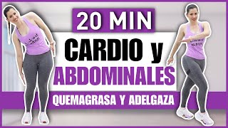 QUEMA GRASA con esta RUTINA de CARDIO SIN SALTOS y ABDOMINALES DE PIE [upl. by Aimat452]