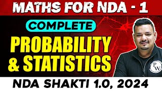 NDA Maths  ProbabilIty amp Statistics  NDA 1 2024  Defence Wallah [upl. by Argent]